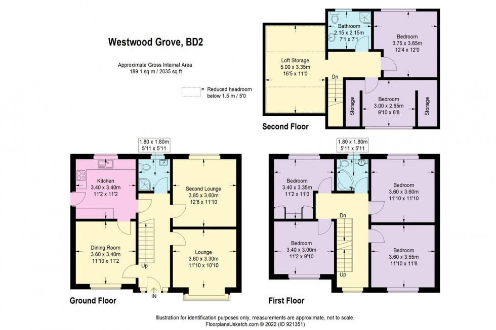 Floorplan for Westwood Grove, Bradford
