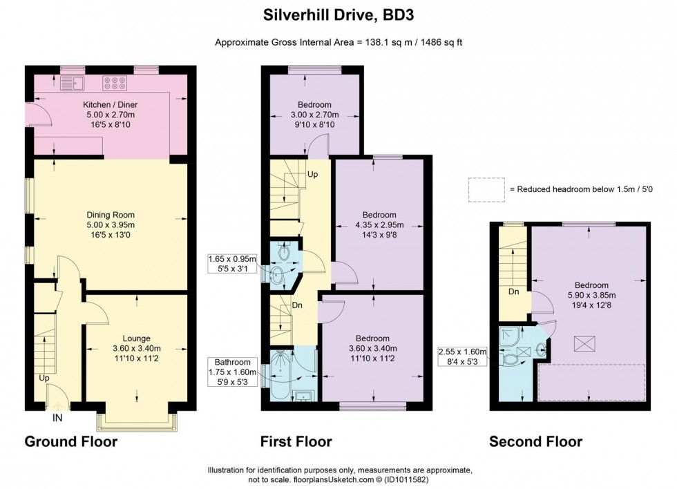 Floorplan for Silverhill Drive, Bradford
