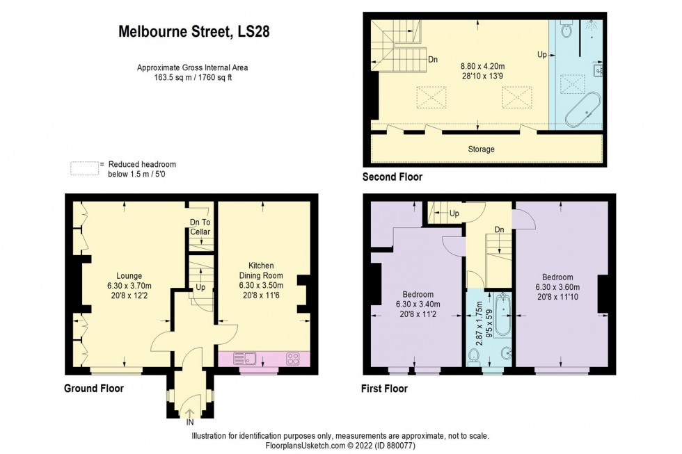 Floorplan for Melbourne Street, Farsley
