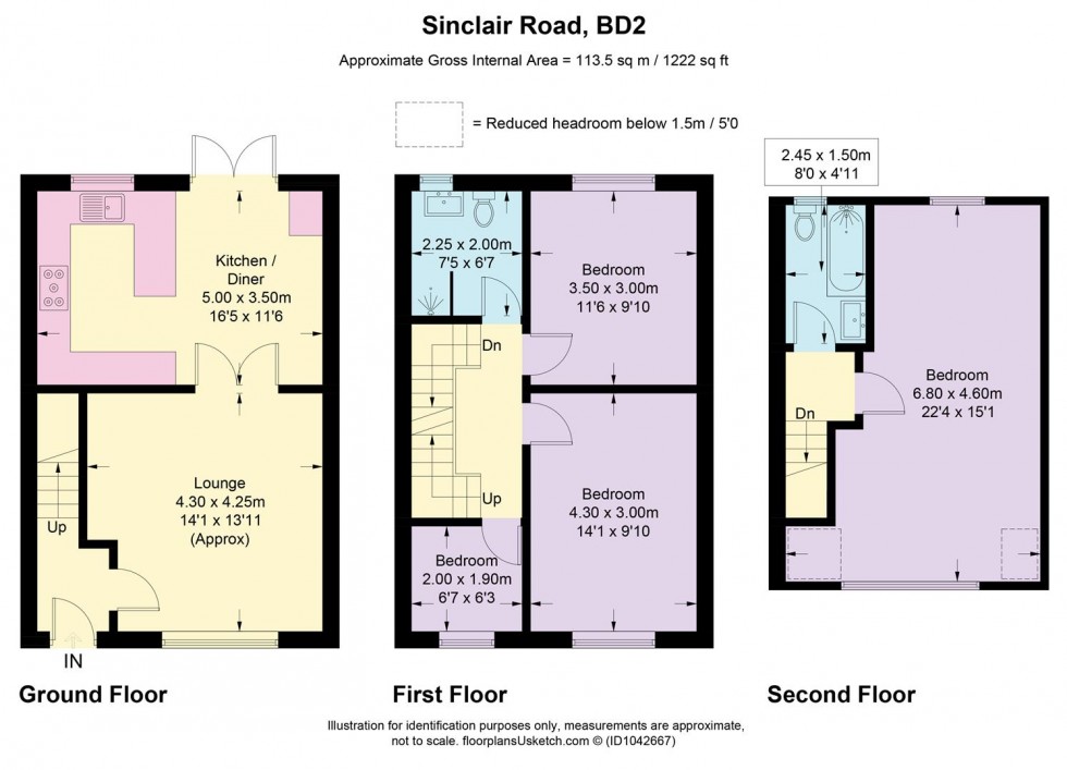 Floorplan for Sinclair Road, Wrose
