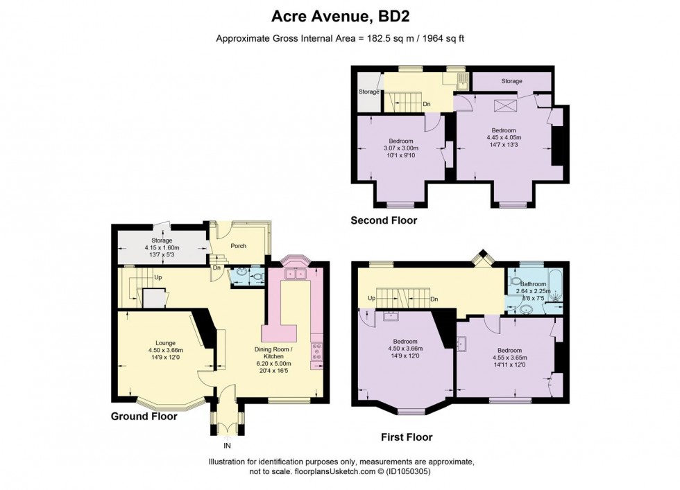 Floorplan for Acre Avenue, Bradford