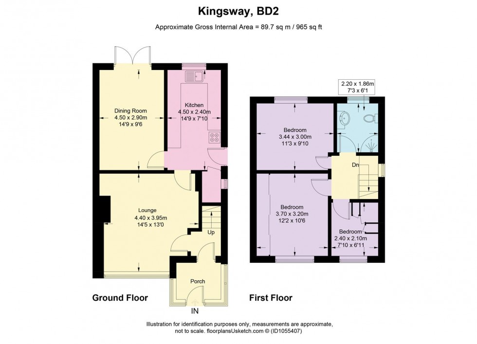 Floorplan for Kingsway,Wrose,  Bradford