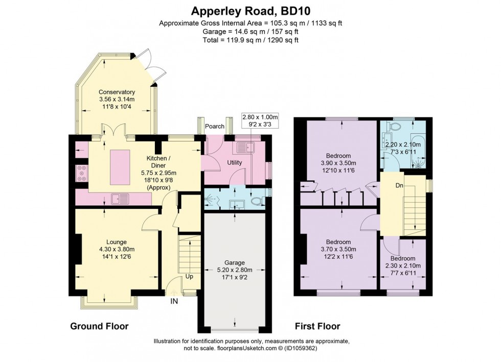 Floorplan for Apperley Road, Apperley Bridge