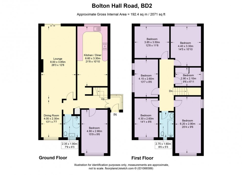 Floorplan for Bolton Hall Road, Bradford