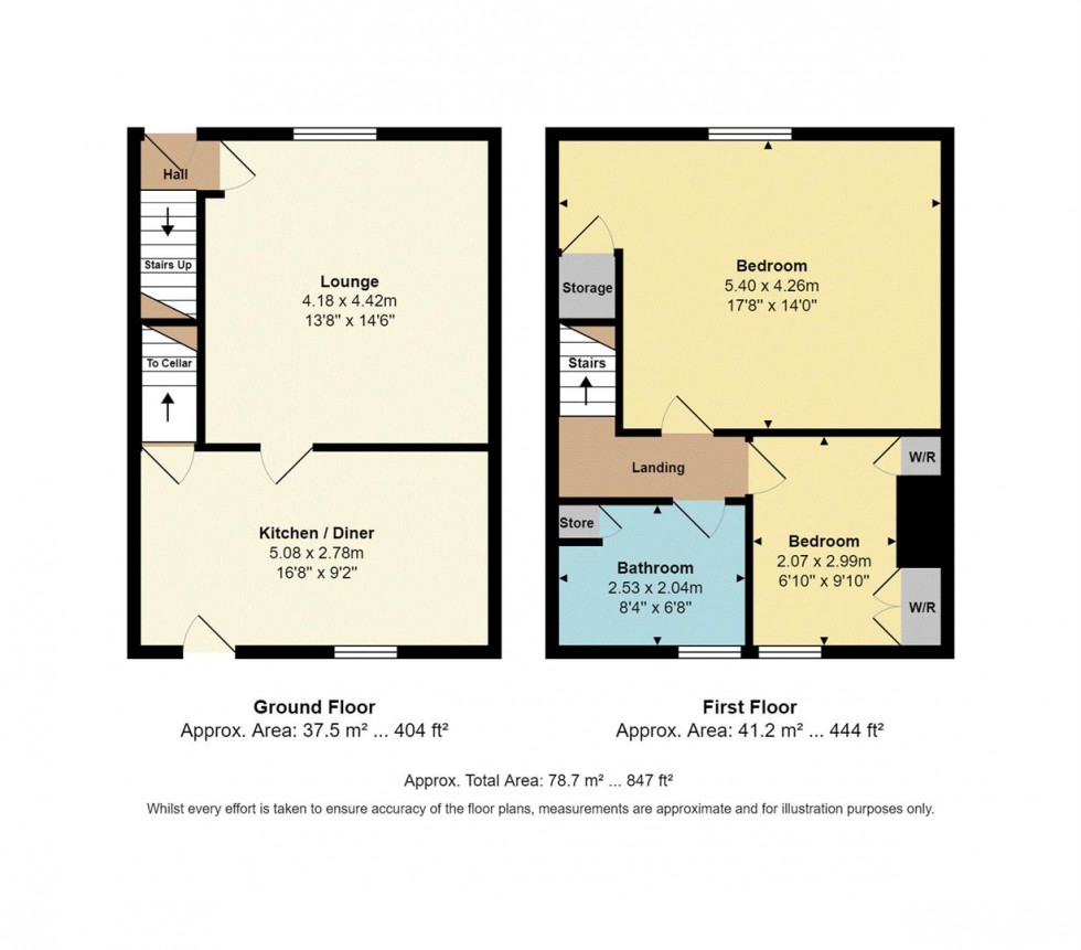 Floorplan for Crag Hill Road, Thackley