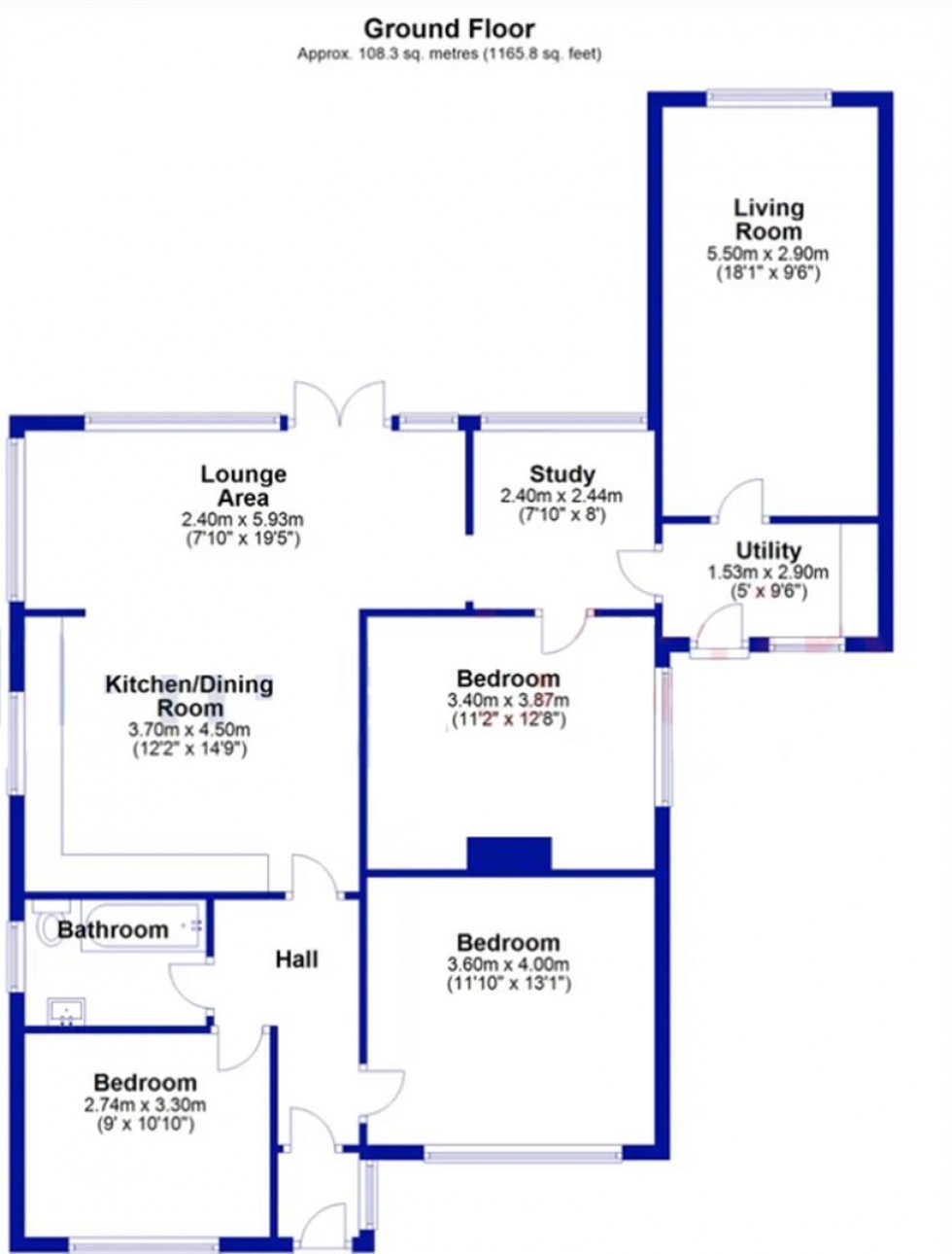 Floorplan for Briarfield Avenue, Idle, Bradford