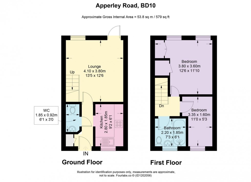 Floorplan for Apperley Road, Idle