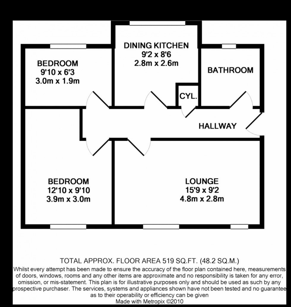 Floorplan for Emmeline Close, Idle, Bradford