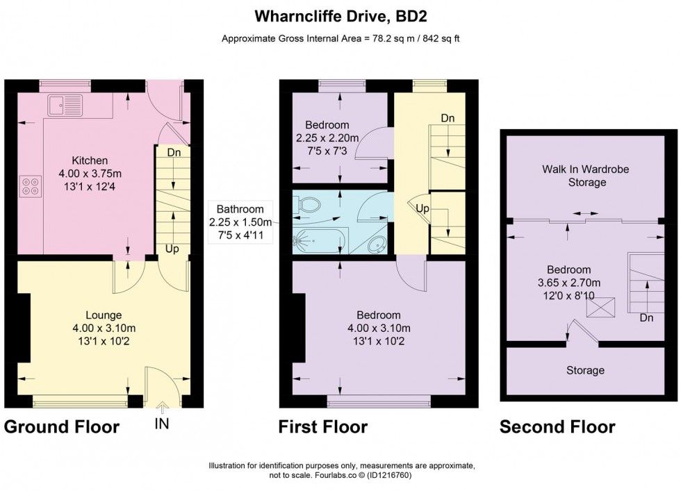 Floorplan for Wharncliffe Drive, Eccleshill, Bradford