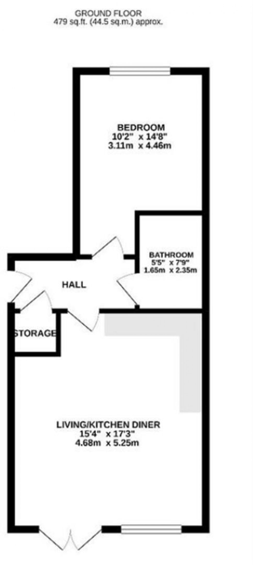 Floorplan for Meadow Road, Apperley Bridge, Bradford