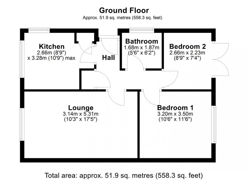 Floorplan for Santa Monica Grove, Idle, Bradford