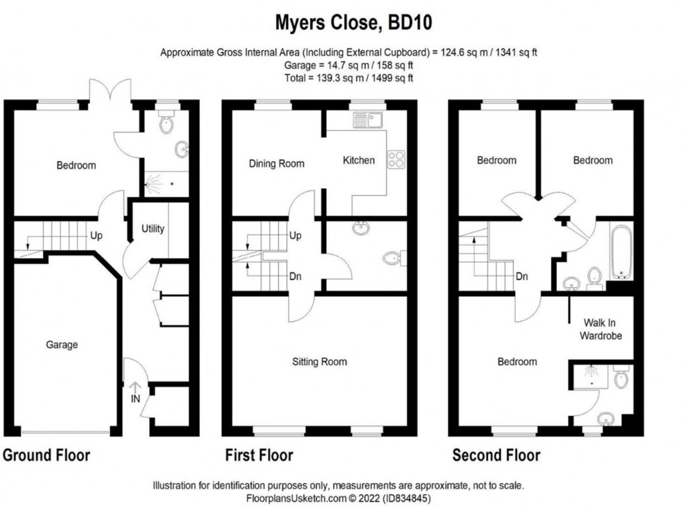 Floorplan for Myers Close, Idle, Bradford