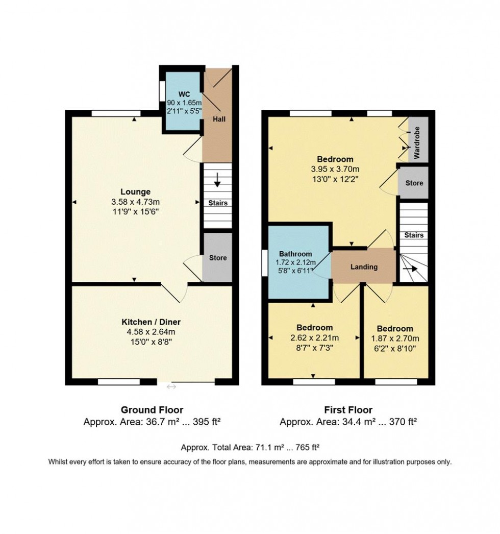 Floorplan for Long Meadows, Poplars Park, Bradford
