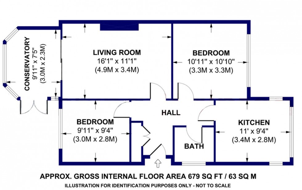 Floorplan for Simpson Grove, Idle/Thackley, Bradford