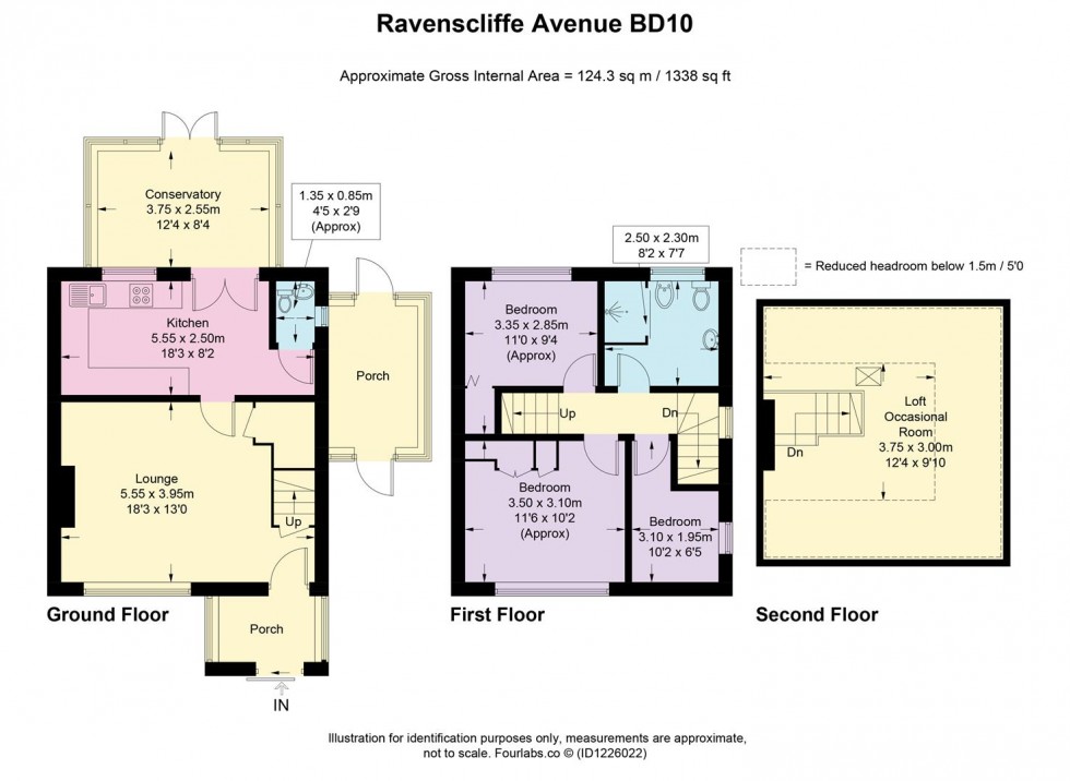 Floorplan for Ravenscliffe Avenue, Bradford