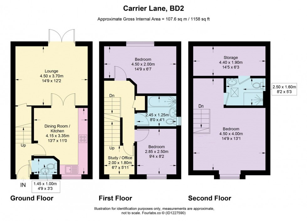 Floorplan for Carrier Lane, Eccleshill, Bradford
