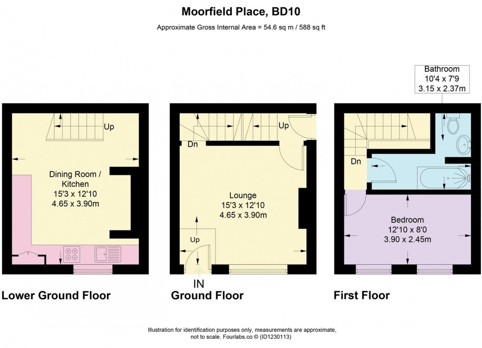Floorplan for Moorfield Place, Idle Village
