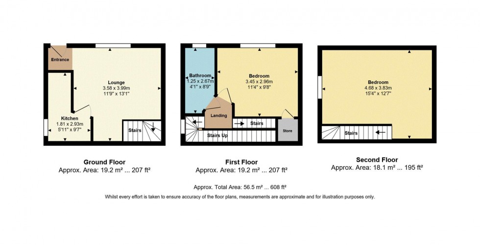 Floorplan for Spring Street, Idle, Bradford