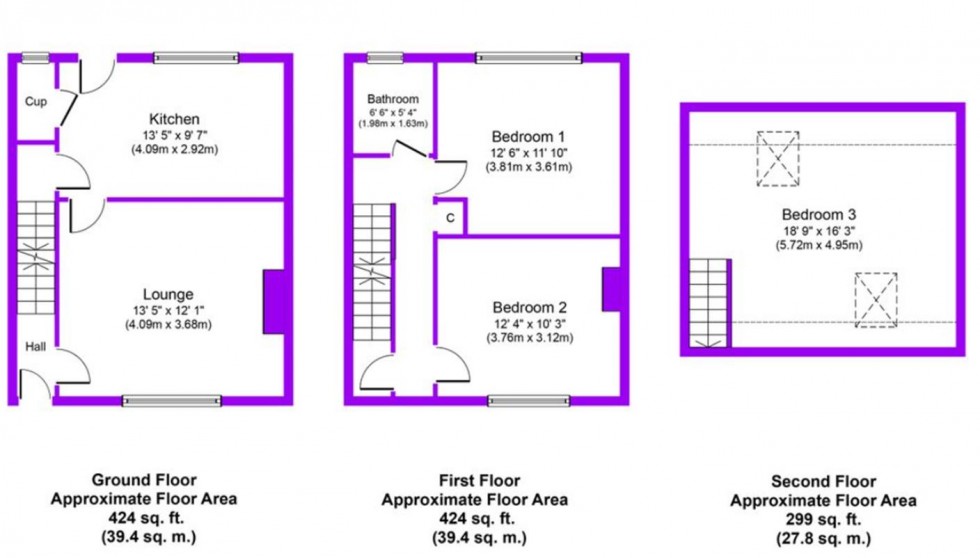 Floorplan for Haslam Grove, Wrose, Shipley