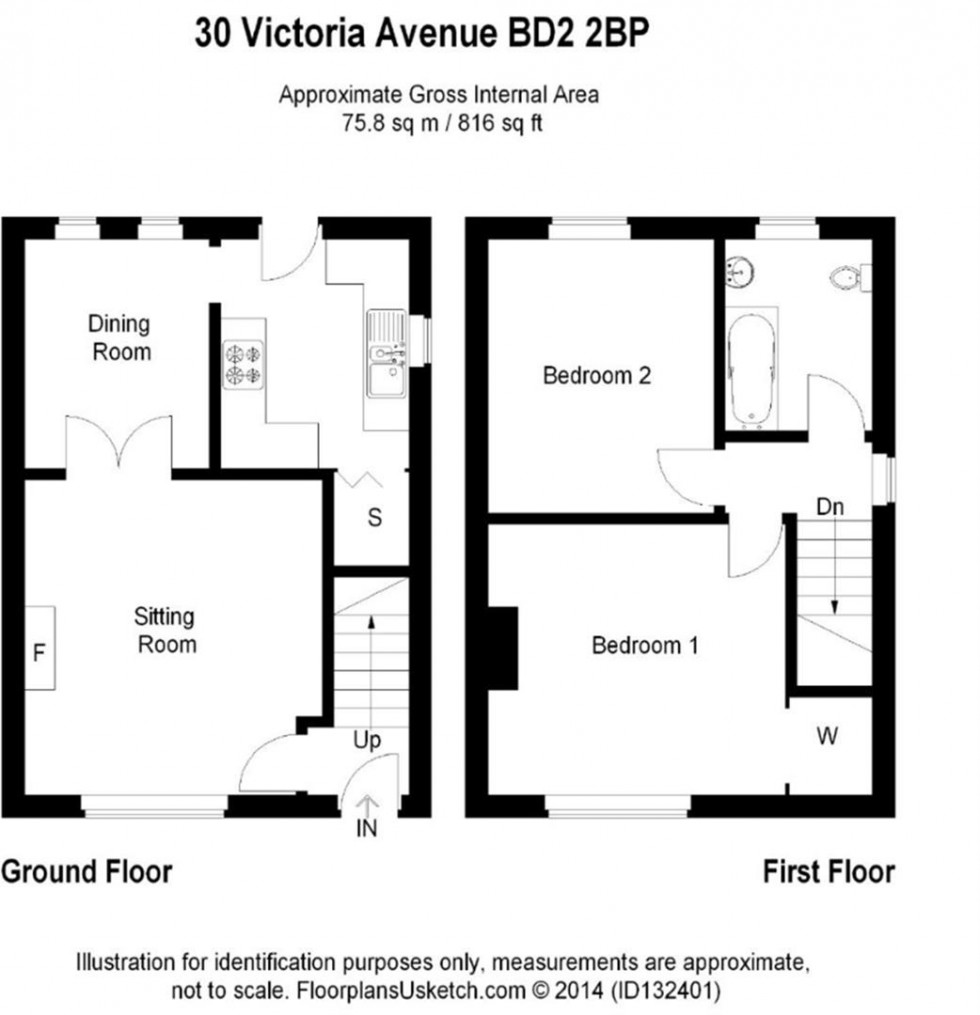 Floorplan for Victoria Avenue, Eccleshill, Bradford