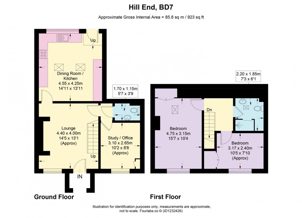 Floorplan for Hill End, Bradford