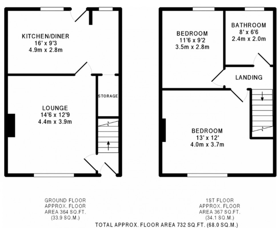 Floorplan for Albert Avenue, Idle, Bradford