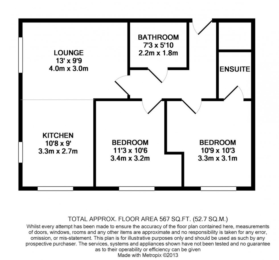 Floorplan for Longlands, Idle, BD10