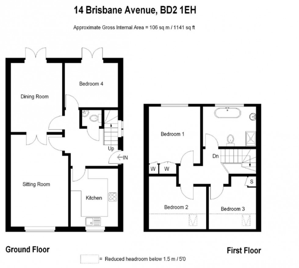 Floorplan for Brisbane Avenue, Bradford