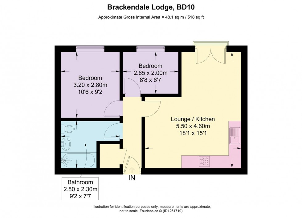 Floorplan for Brackendale, Thackley, Bradford