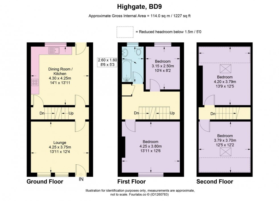 Floorplan for Highgate, Heaton, Bradford