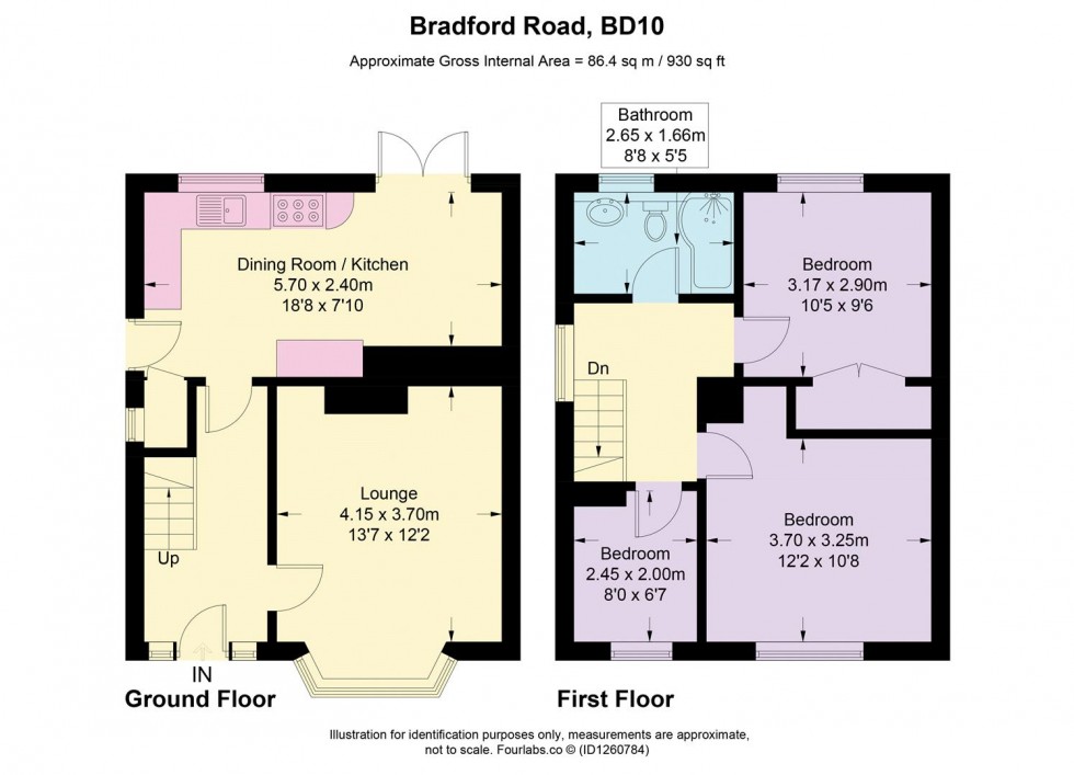 Floorplan for Bradford Road, Idle, Bradford