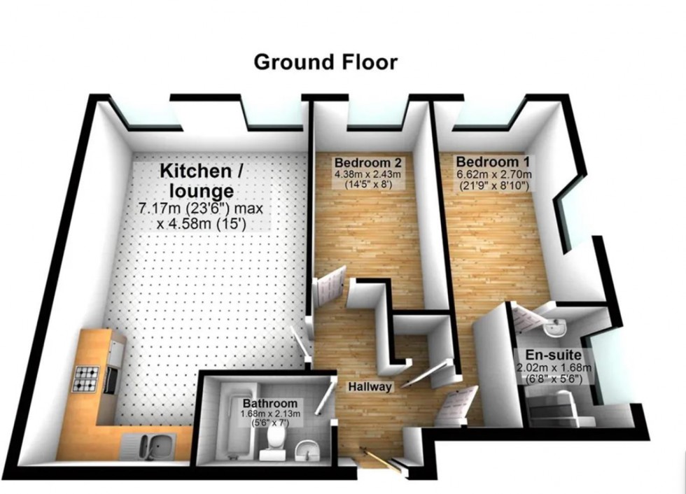 Floorplan for Salts Mill Road, Shipley