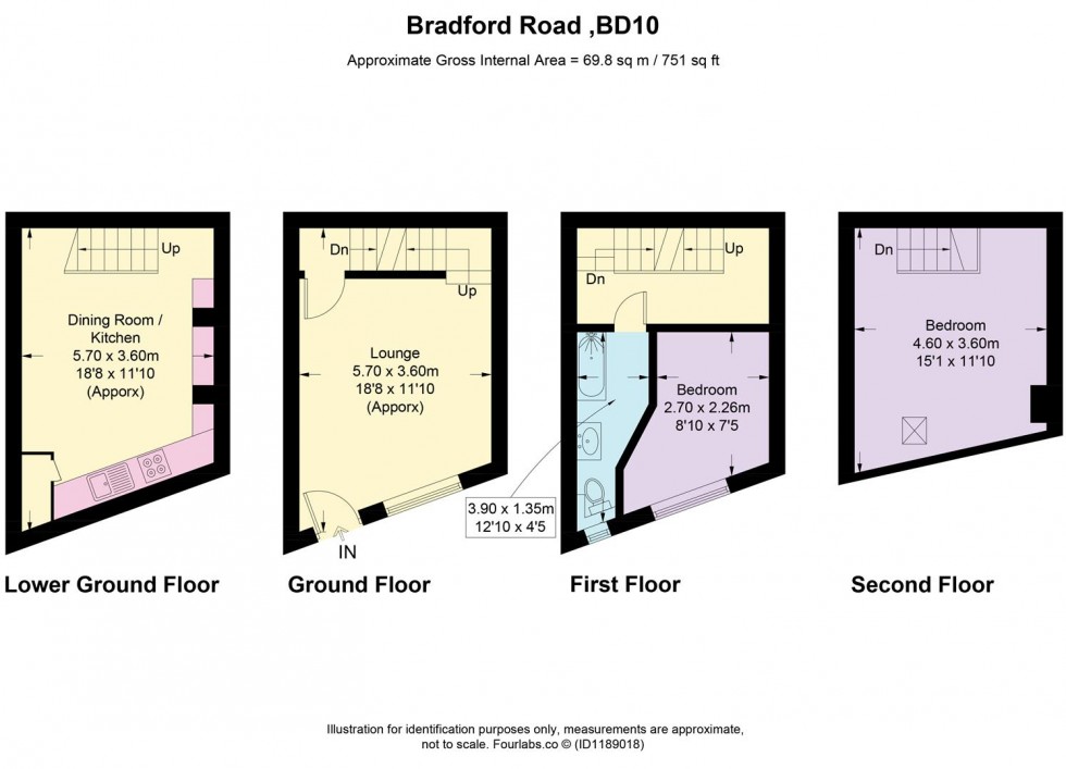 Floorplan for Bradford Road, Idle, Bradford