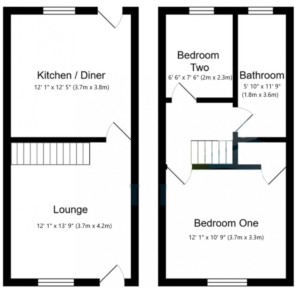 Floorplan for Mount Avenue, Eccleshill, Bradford