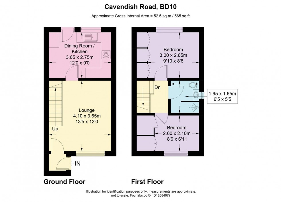 Floorplan for Cavendish Road, Idle, Bradford