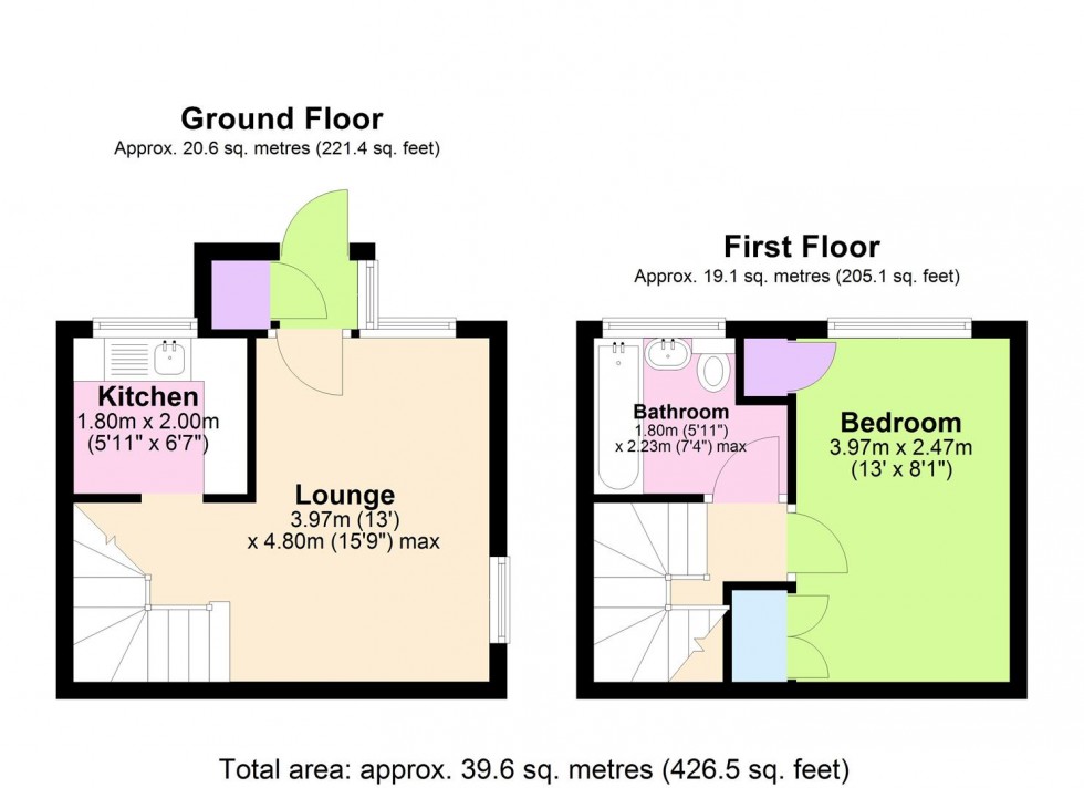 Floorplan for Santa Monica Grove, Idle, Bradford