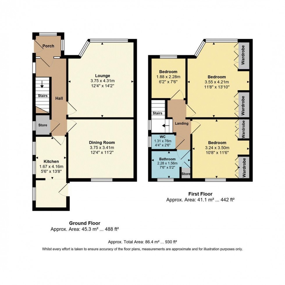 Floorplan for High House Road, Bolton Outlanes