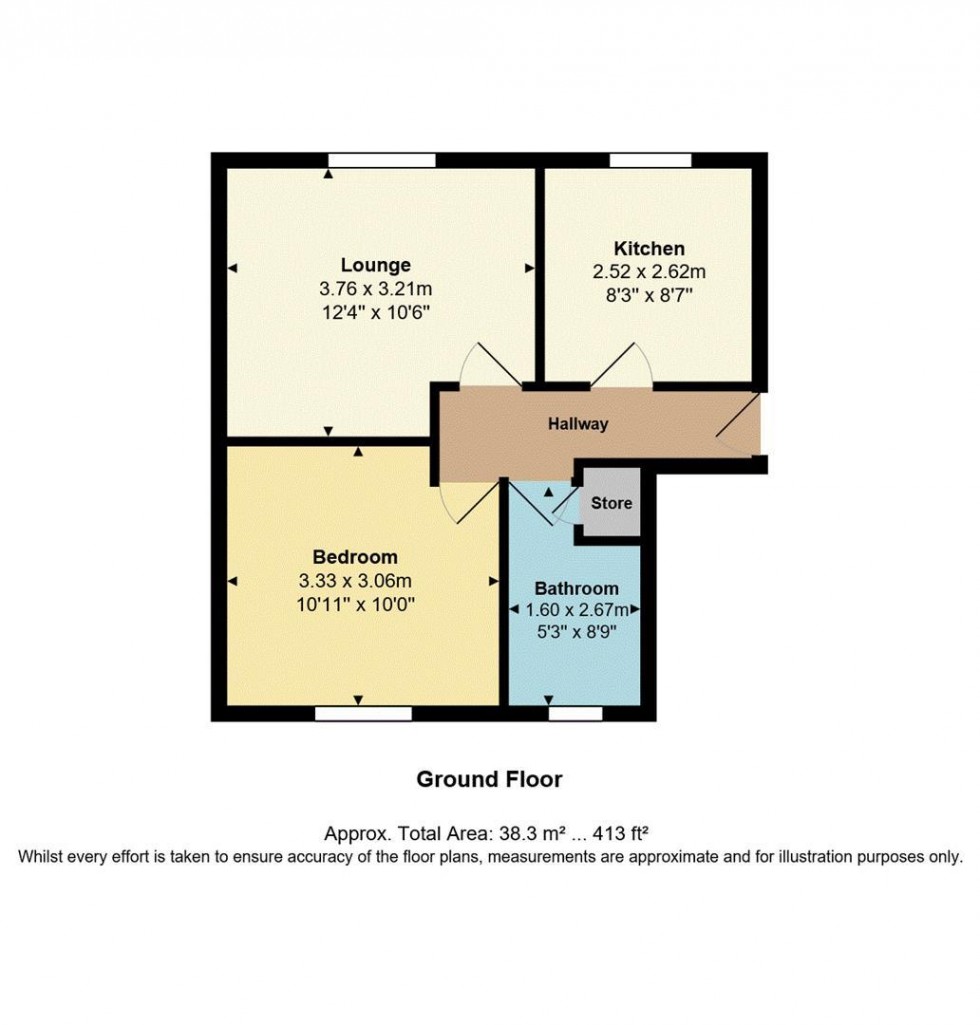 Floorplan for Nialls Court, Thackley, Bradford