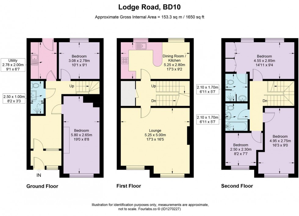 Floorplan for Lodge Road, Thackley, Bradford