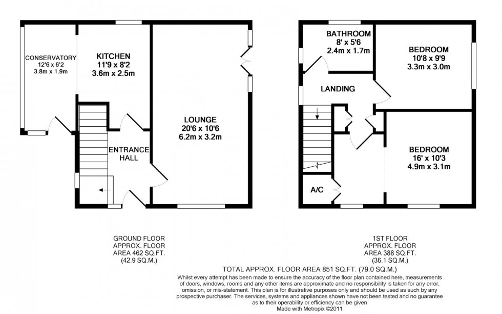 Floorplan for Park Road, Eccleshill, Bradford