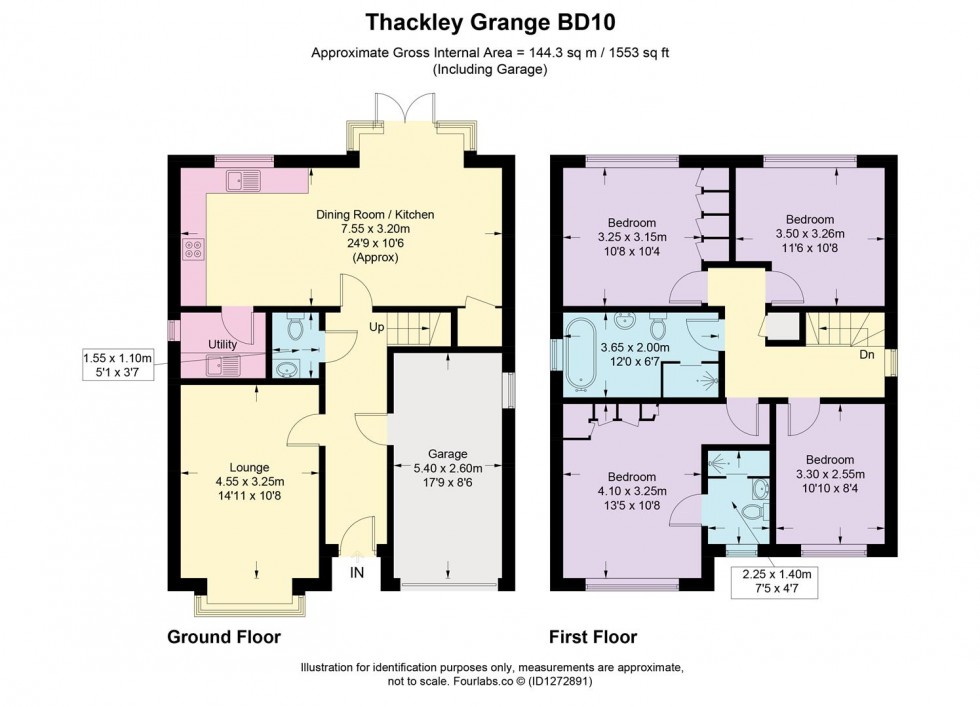 Floorplan for Thackley Grange, Thackley, Bradford