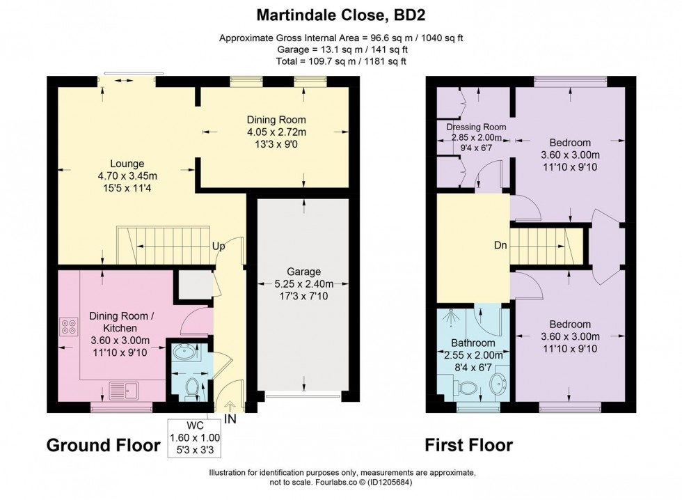 Floorplan for Martindale Close, Eccleshill, Bradford