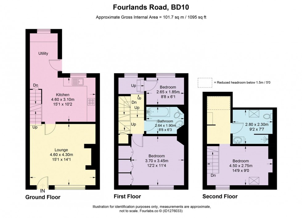 Floorplan for Fourlands Road, Idle,  Bradford