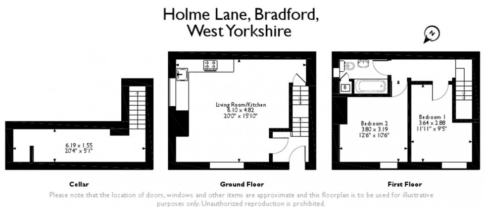 Floorplan for Holme Lane, Bradford