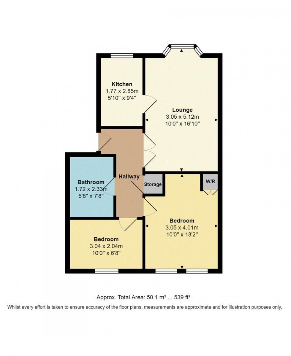 Floorplan for Meadow Road, Apperley Bridge, Bradford