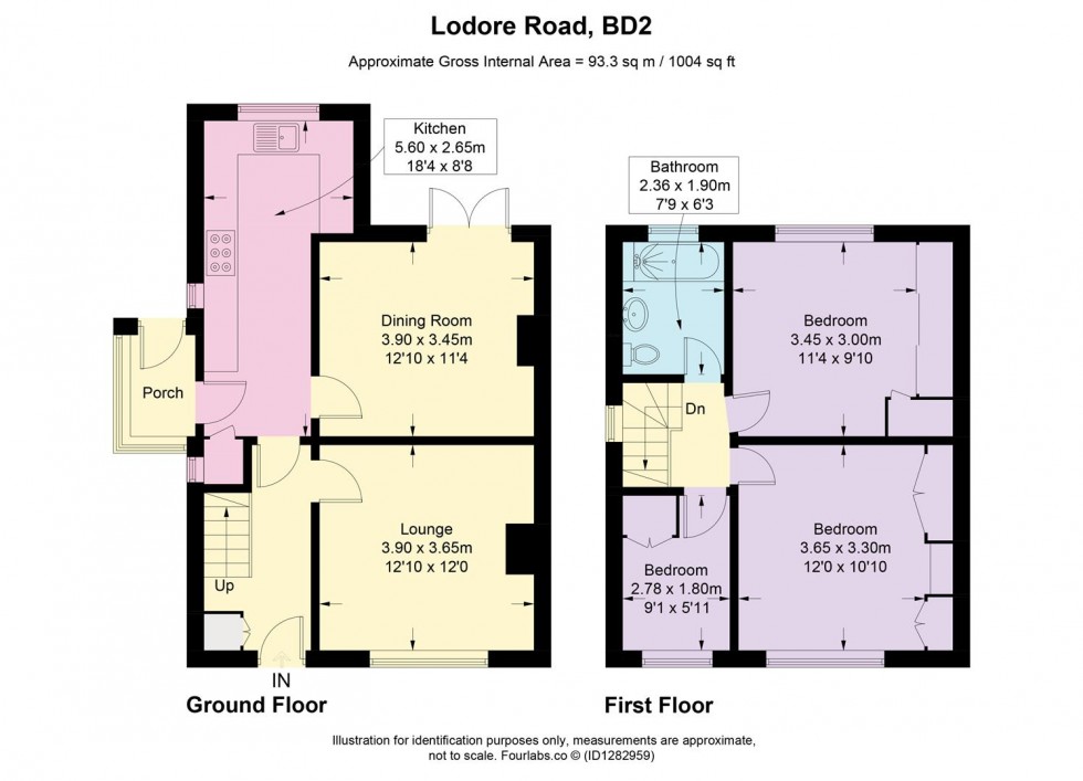 Floorplan for Lodore Road, Bolton Outlanes, Bradford