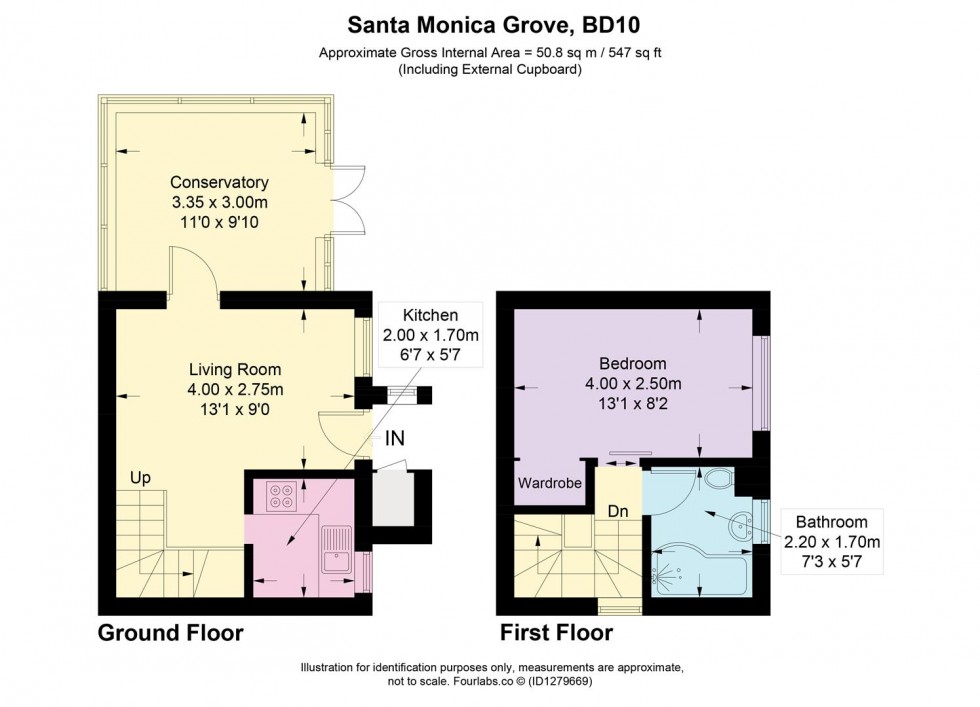 Floorplan for Santa Monica Grove, Idle, Bradford