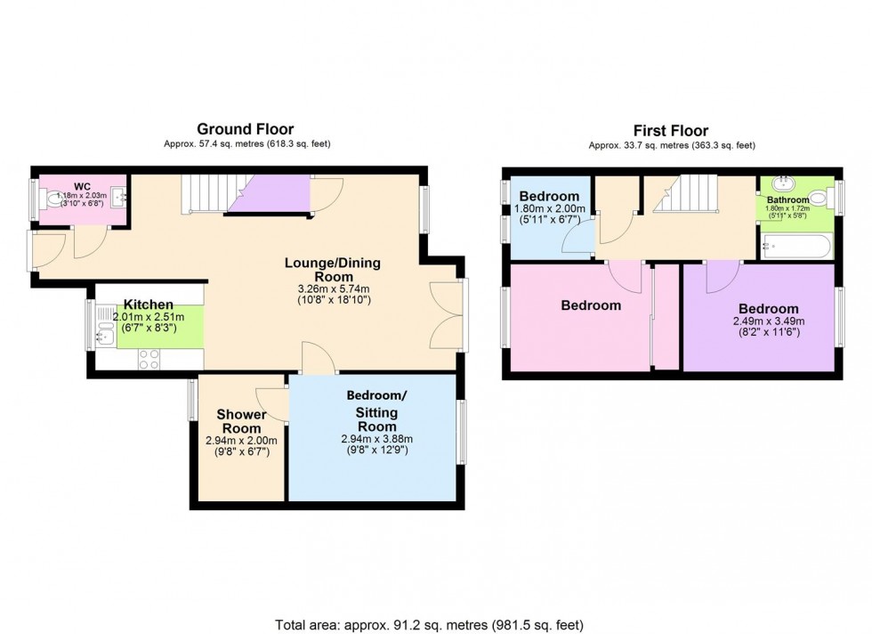 Floorplan for Daisy Fields, Poplars Park, Bradford