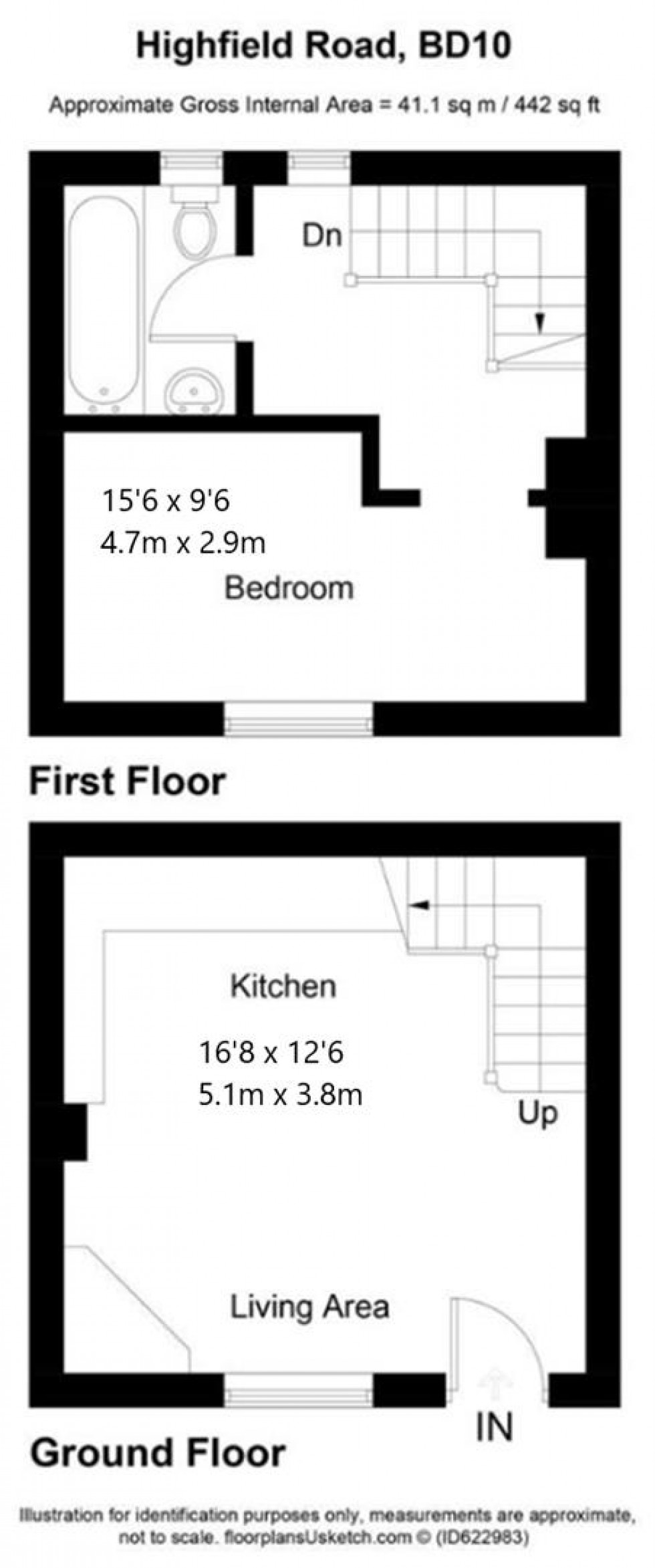 Floorplan for Highfield Road, Idle, Bradford