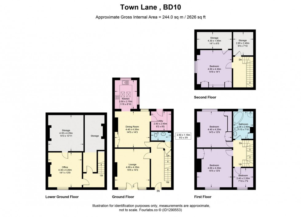 Floorplan for Town Lane, Thackley, Bradford